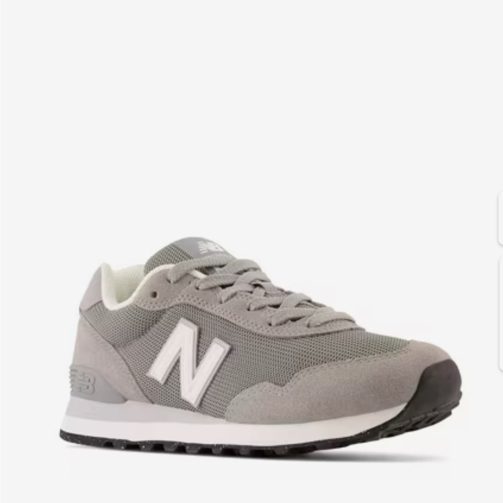 New Balance 515 Gray and White Lifestyle Sneakers with Signature Design